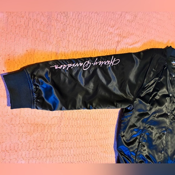 Woman’s Harley Davidson Black Bomber Jacket Size 3X - Picture 9 of 16